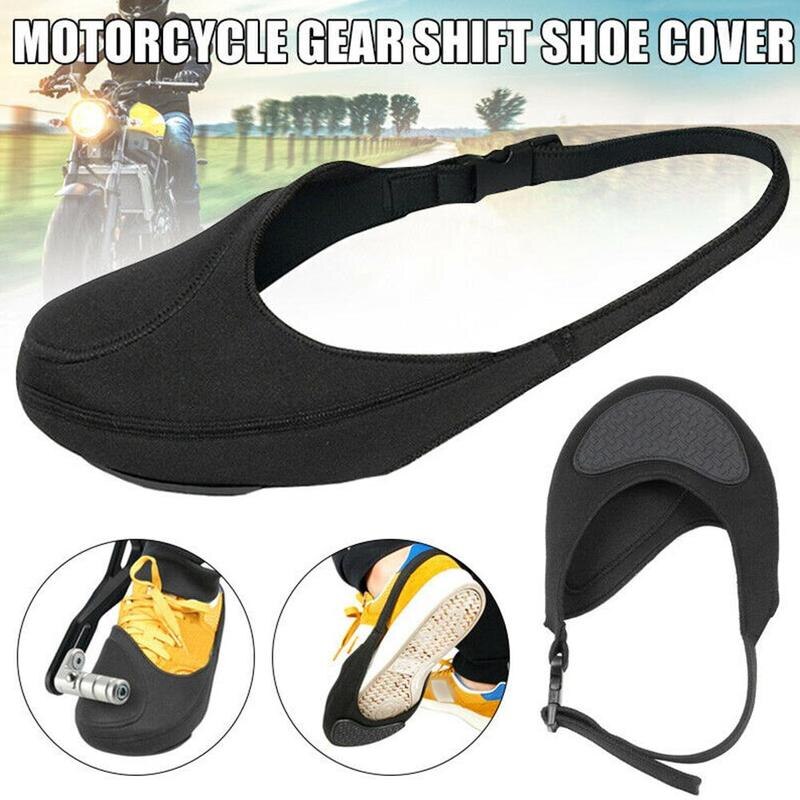 Solid neopren udendørs cykling gearskifter sko støvler beskytter spænde resistent anti motorcykel slid sort slip  y2 z 2