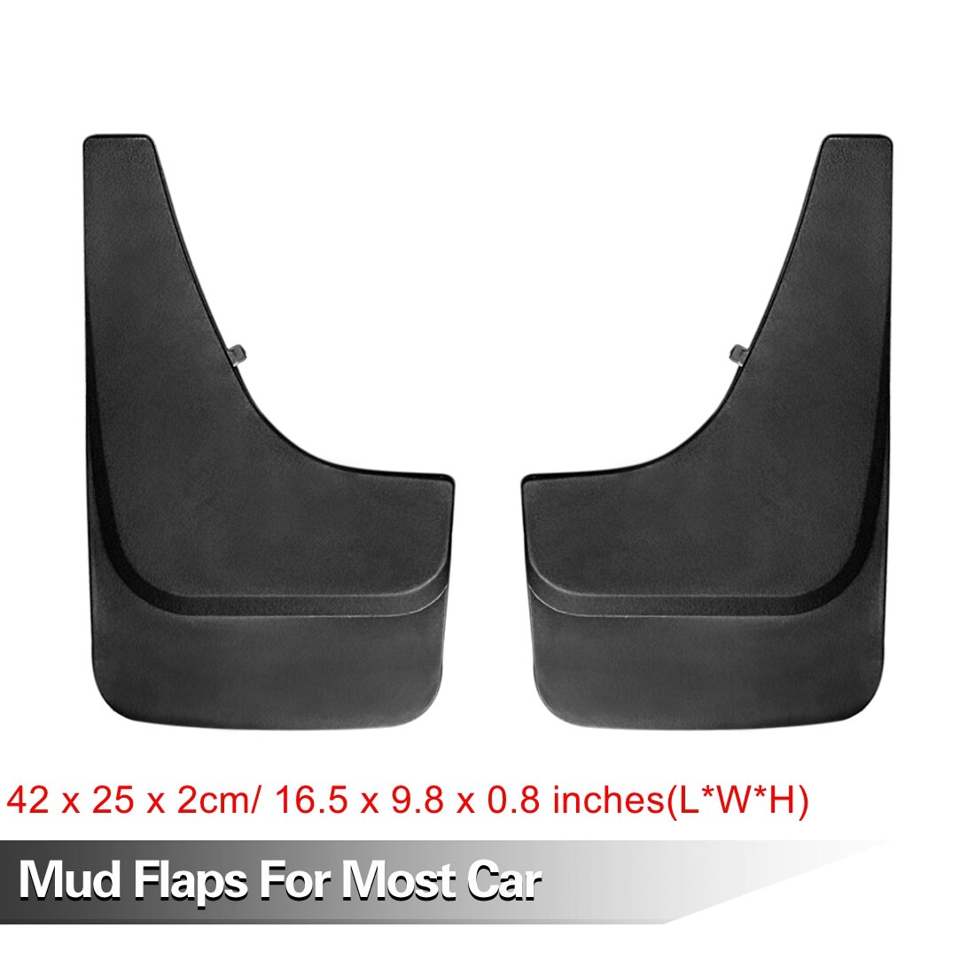 X AUTOHAUX Pair/2PCS Black Plastic Universal Automobile Car Mud Flaps Mudguards Splash Guards Fit For Most Car Truck: Size 2