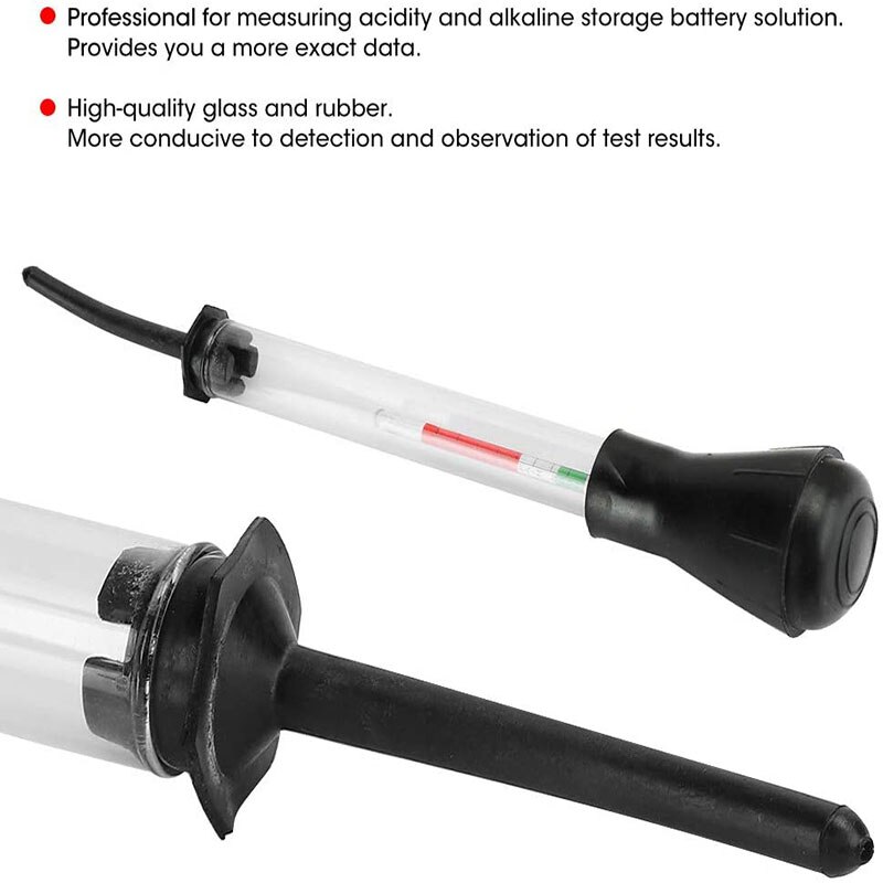 Hidrómetro de batería de electrolito para coche, Medidor de densidad electrohidráulico de dectección rápida, herramienta de ácido de prueba