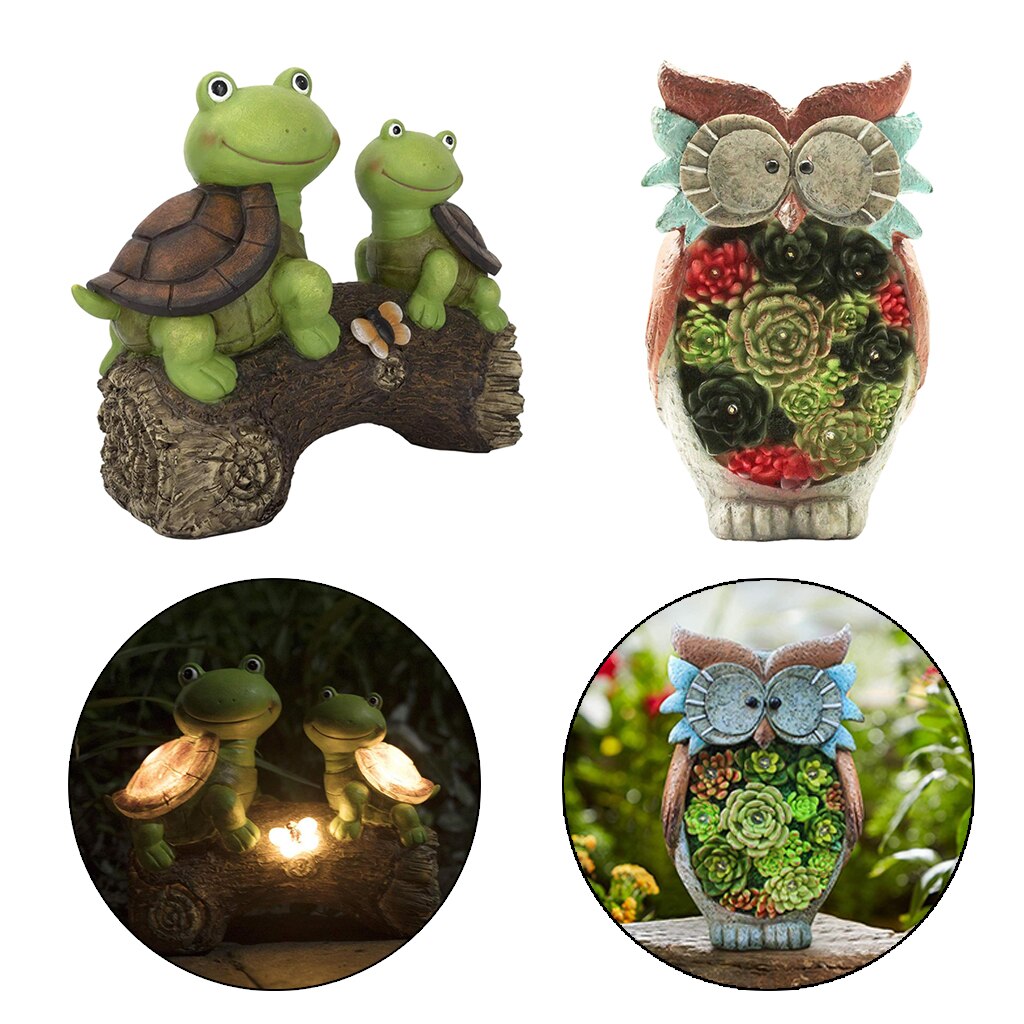 Leuke Tuin Sculptuur Solar Led Verlichting Voor Thuis Outdoor Yard Decor