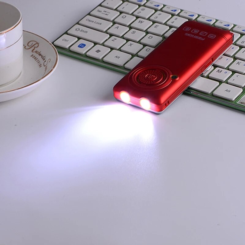 MAFAM Unlock Flip Metal Mobile Phone One Key Dual Torch FM Bluetooth SOS Speed Dial Old Man Senior Cell Phone Dual Torch P094