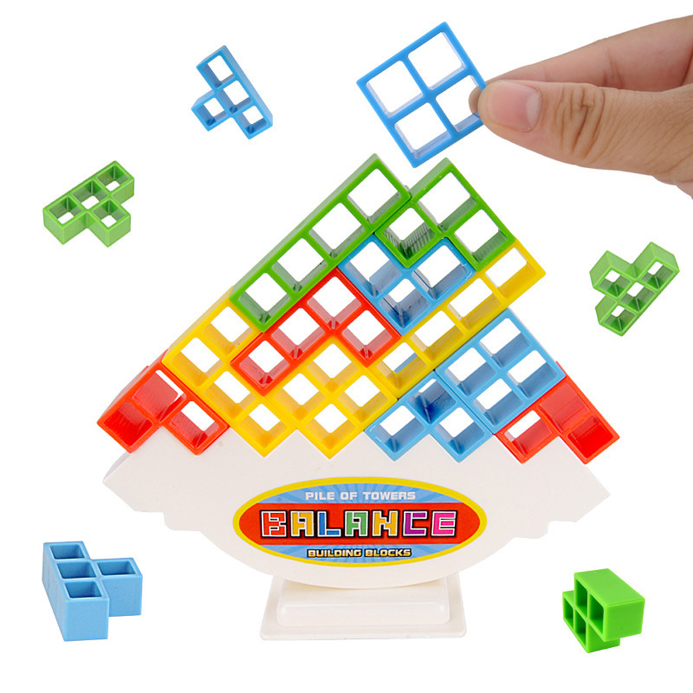 Giochi da tavolo impilabili sull'equilibrio Bambini Adulti Torre Block Giocattoli per feste in famiglia Giochi da viaggio Ragazzi Ragazze Puzzle Blocchi di costruzione Giocattolo