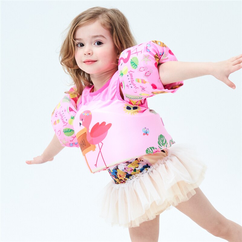 Kids Cartoon Boating Life Vest Surfing Ship Life Preserver For Girls Lovely Life Jacket Vest For Children Life Saving Wear 2-7 Y