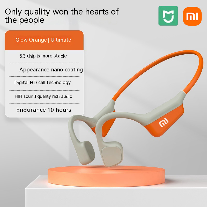 XIAOMI Neckband I18PRO Bluetooth 5.3 Headphones Bone Conduction Sport Earbuds HiFi Sound TWS Earphones Wireless Headest With Mic: SKY BLUE