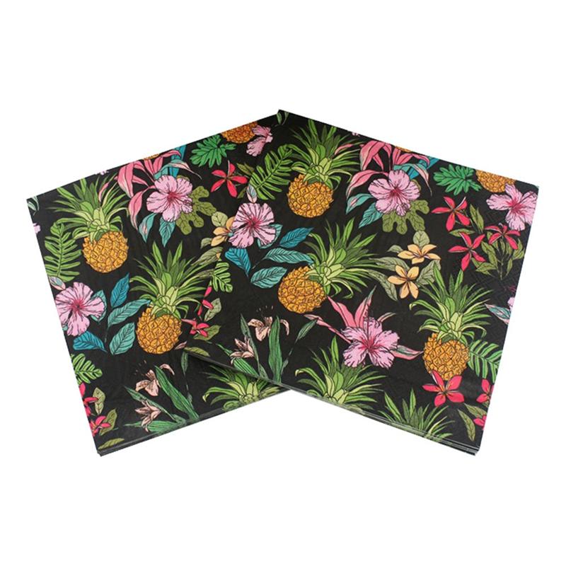 40 Pcs Kleurrijke Wegwerp Servetten Papieren Bloem Elegante Servet Comfortabele Servet Voor Thuis Festival Verzamelen Feestartikelen