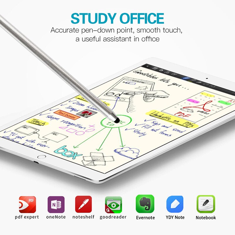 ANKNDO 2in1 Stylus Pen Capacitive Touch Pen For Samsung S2 Notebook Surface Pen Notepad Pen For Xiaomi Pad Screen Pen Drawing
