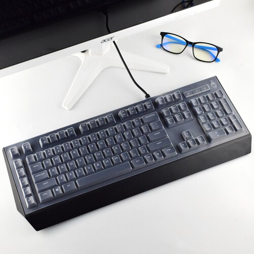 Keyboard Cover Voor Dell Alienware AW768 Mechanische Toetsenbord Computer Volledige Cover Waterdichte Cover Stofdicht Protecter Film: Transparent