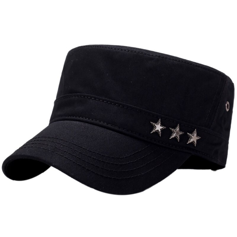 Klassisk vintage flad top herre kasketter sommer hat justerbar monteret udendørs kasket mænd sommer sport løbe cykelhatte