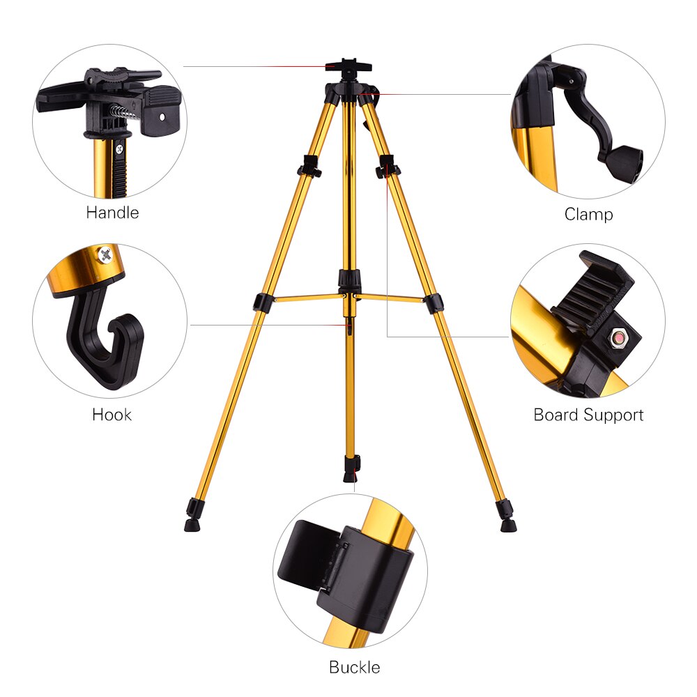Aluminum Easel Stand Tripod Adjustable Height 19''-55'' Lightweight Sturdy Field Easel for Painting with Carrying Bag