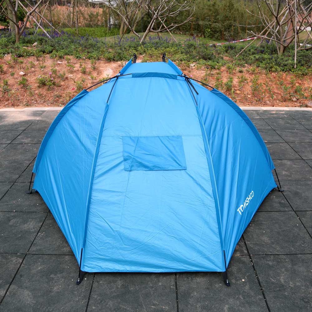 TOMSHOO Beach Tent 2 Persons Camping Tent Travel Summer UV Protection Sun Shelter Outdoor Instant Pop up Tent