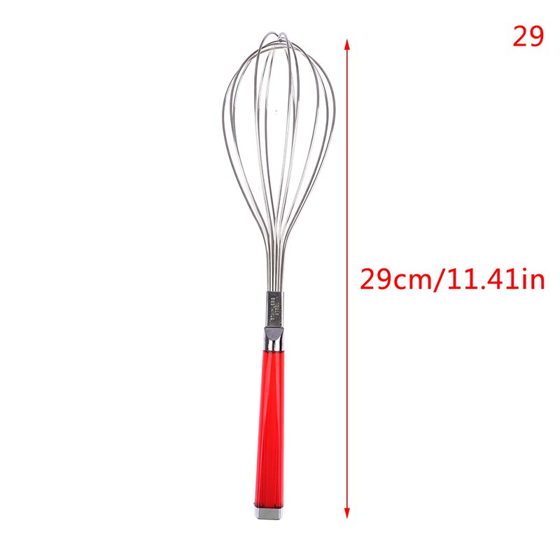 1 stuk roestvrijstalen handgarde mixer ei melk garde keuken kookgereedschap: 29cm