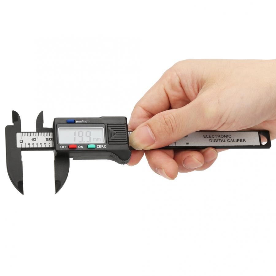 Calibro Digitable Micrometer Practical 100 Mm Plastic Electronic Digital Caliper With Large LCD Screen (Without Battery)