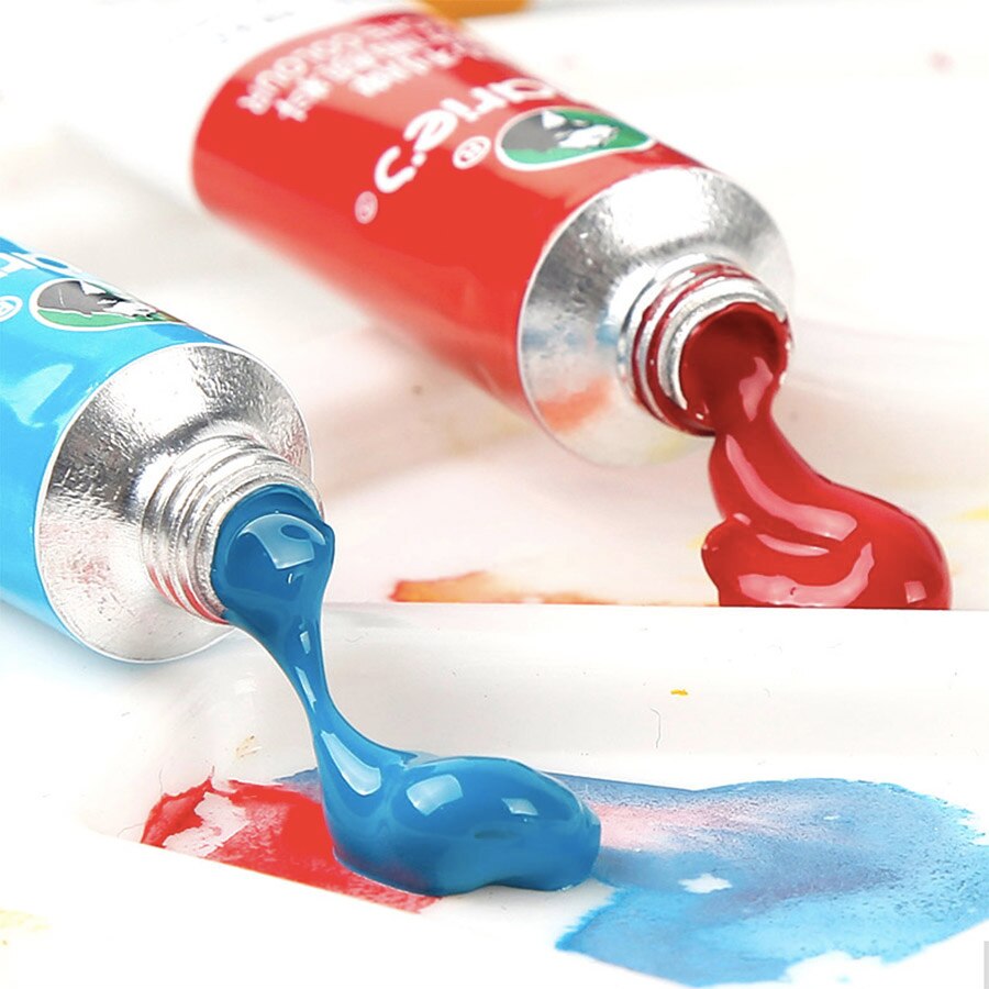 Juego de pintura Gouache, pigmento transparente de , 5ML, para estudiantes de escuela y artista
