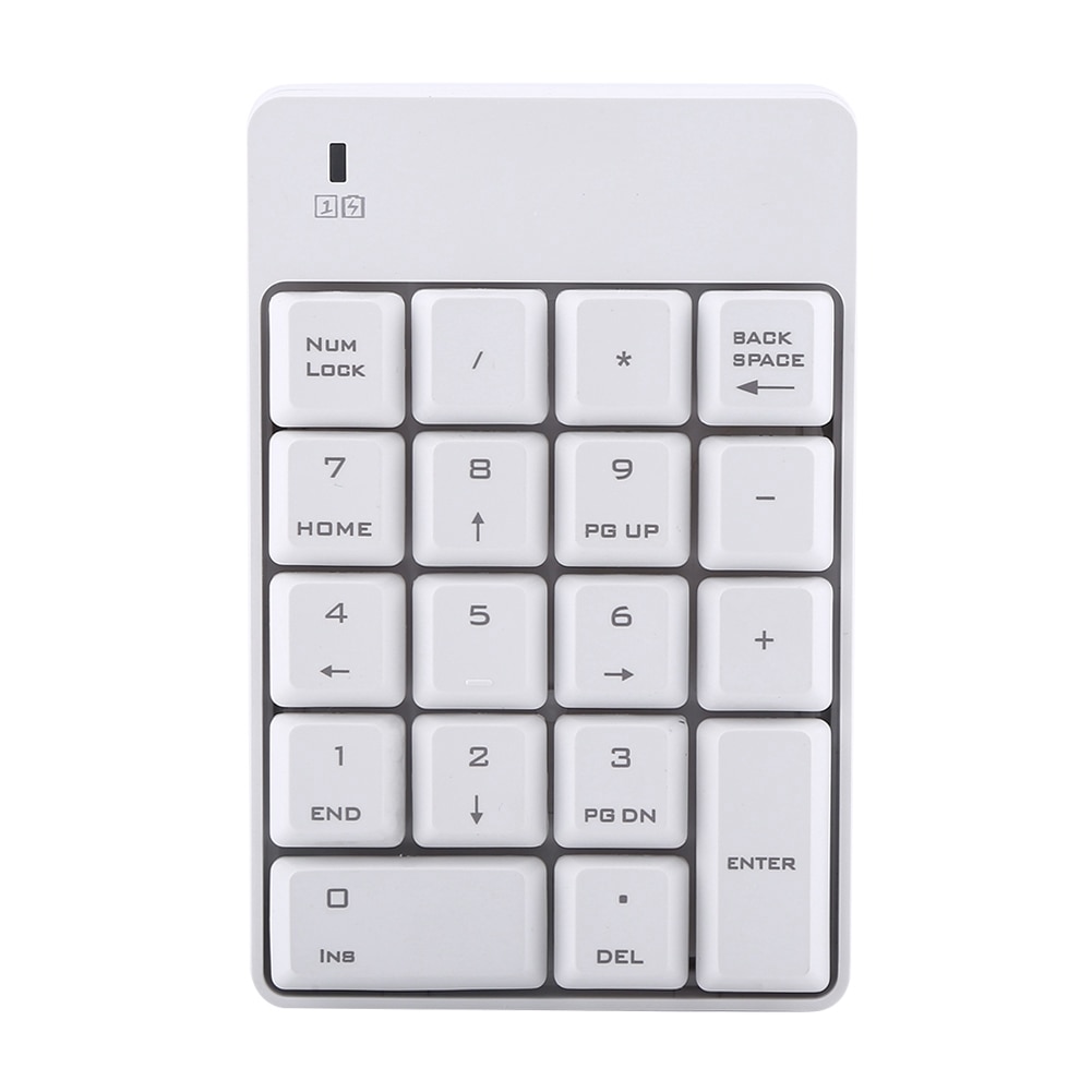 2.4 ghz draadloos usb mini numeriek toetsenbord, numeriek toetsenbord, 18 toetsen, laptop, pc, compatibel met de meeste computers