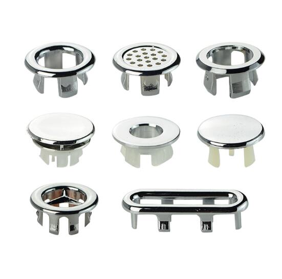 1pc plastové kúpeľňové umývadlo drez prepadový krúžok strieborná vložka drez príslušenstvo prepad okrúhly kuchynský odtokový kryt kryt do kúpeľne