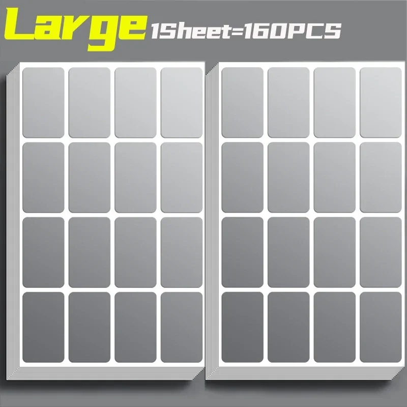 Waterproof Label Stickers Kitchen Spice Bottle Jars Classification Labels Home Office Self-adhesive Storage Stickers: Medium / Gold