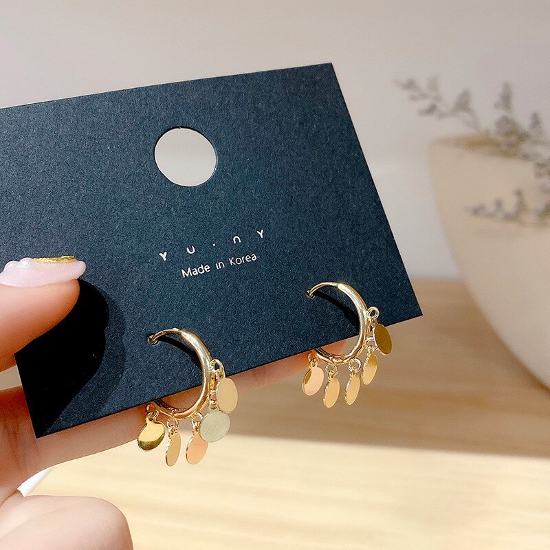 oorbellen voor vrouwen Geometric metal leaf earrings with butterfly jewelry dangle earrings creoles d oreilles femme