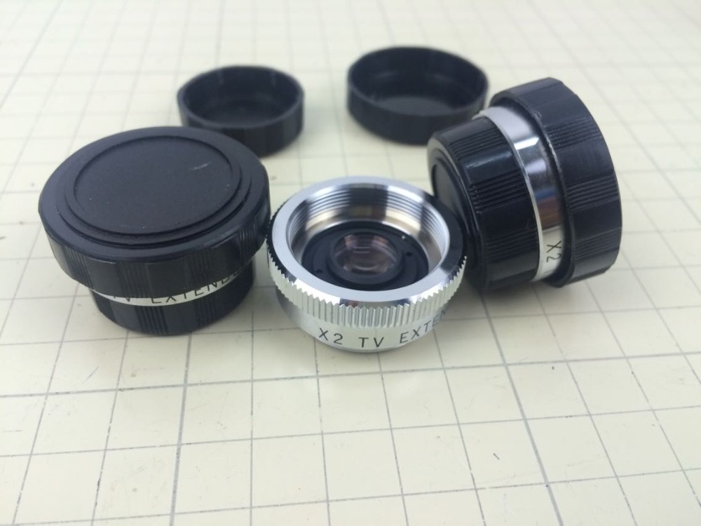 X2 TV EXTENDER 2x teleconverter C mount 2 zoom lens for industry camera lens