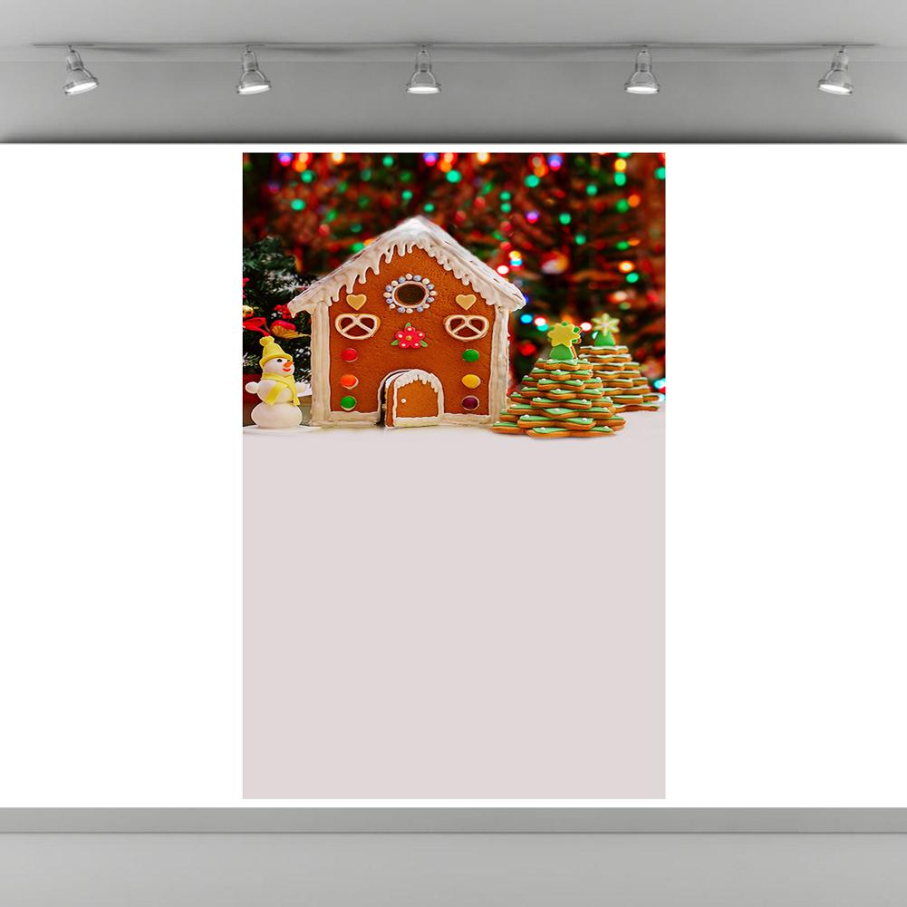 Durable Christmas Background Cloth Happy Year Photos Studio Snow Tree Backdrops Decoration Accessories 0.9X1.5m