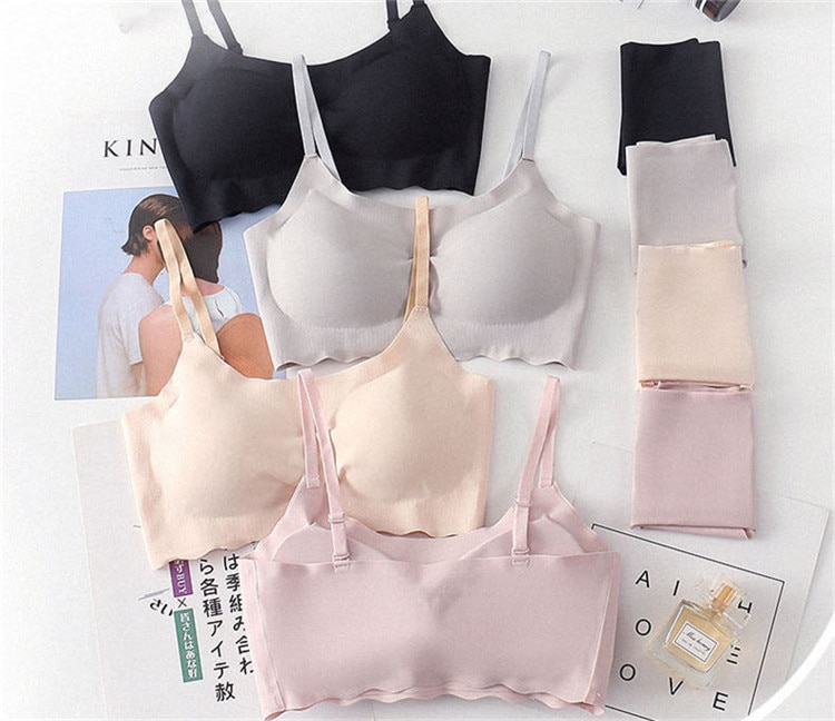 Sømløs bh-sæt til kvinder undertøj push-up lingeri sæt trådfri bh og trusser sæt plus størrelse sml xl størrelse intimates