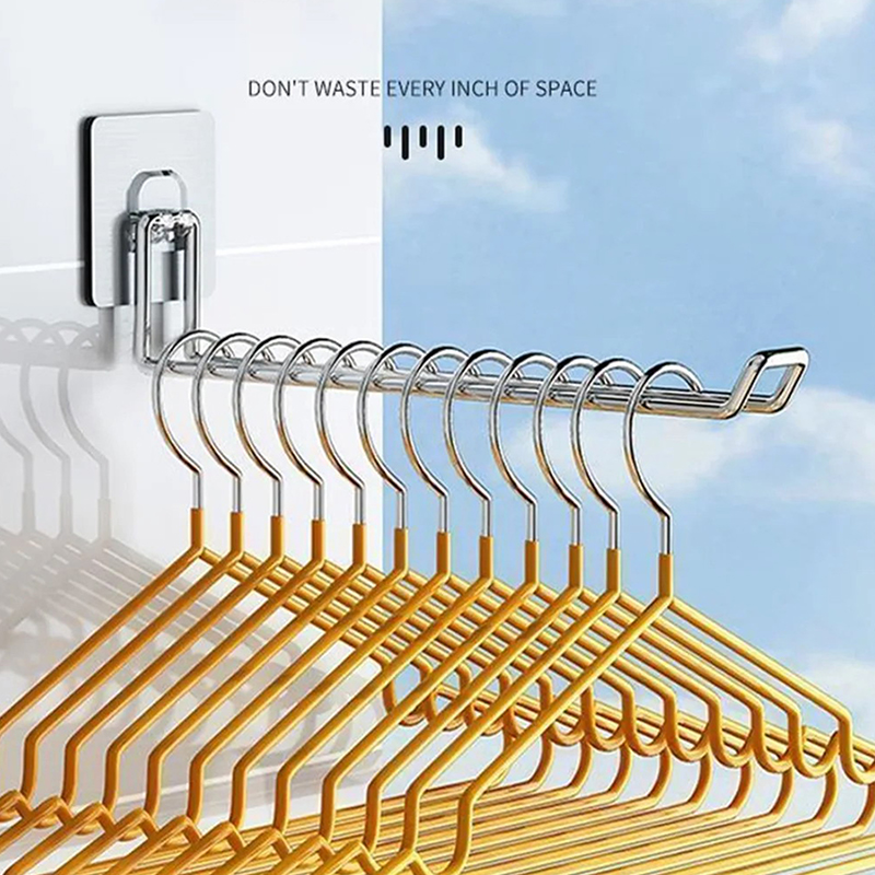Veelzijdige Wandhanger Opslag Ruimtebesparende Opvouwbare Kleerhanger Rek Winddichte Antislip Organizer