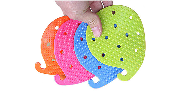 Escova de limpeza de frutas e vegetais, escova criativa de pvc para cozinha, acessórios para cozinha, 1 peça