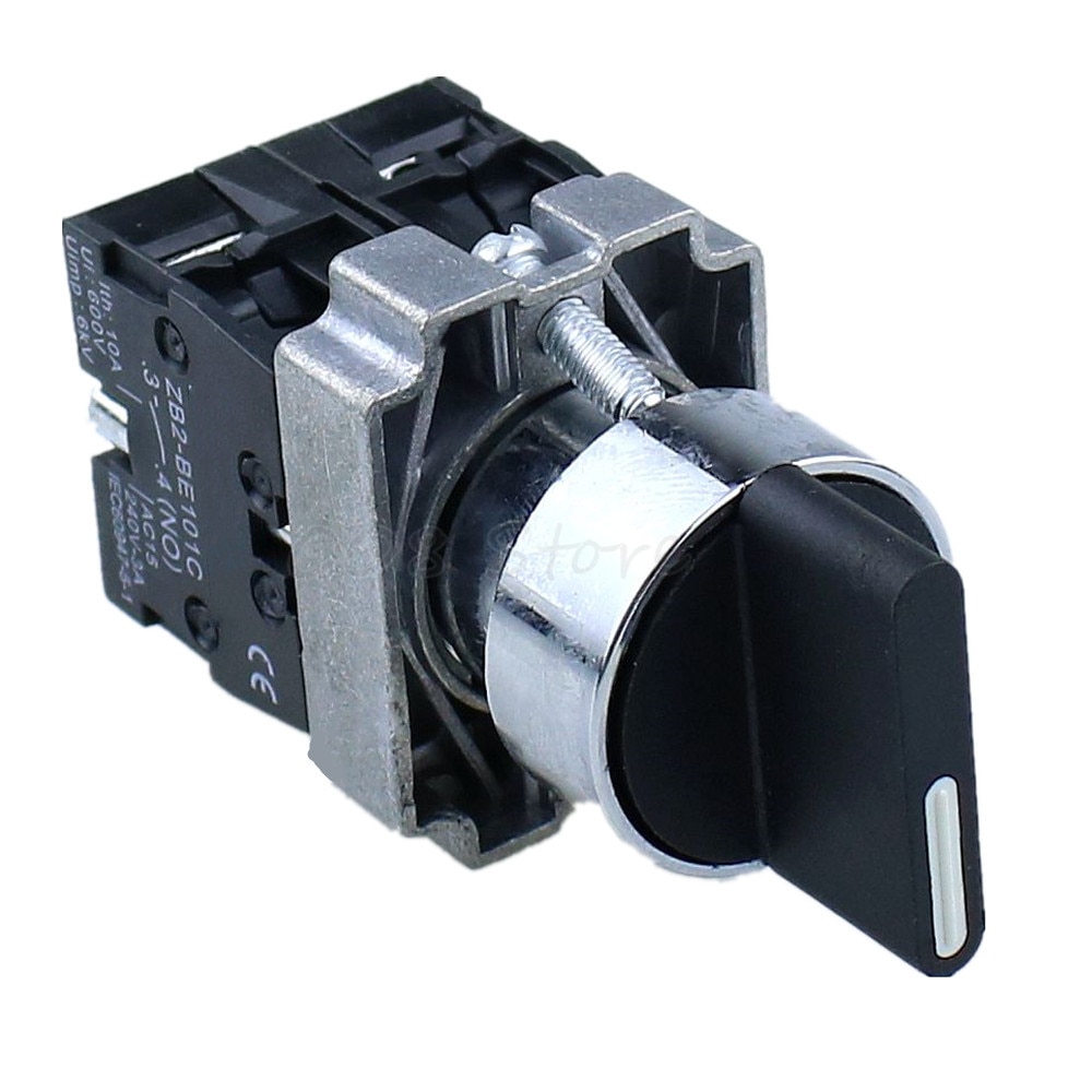 XB2-BD53C BD33C BD25C BD21C 22mm hole 3position selector switch spring reset knob 3 gear self reset 2 normal open