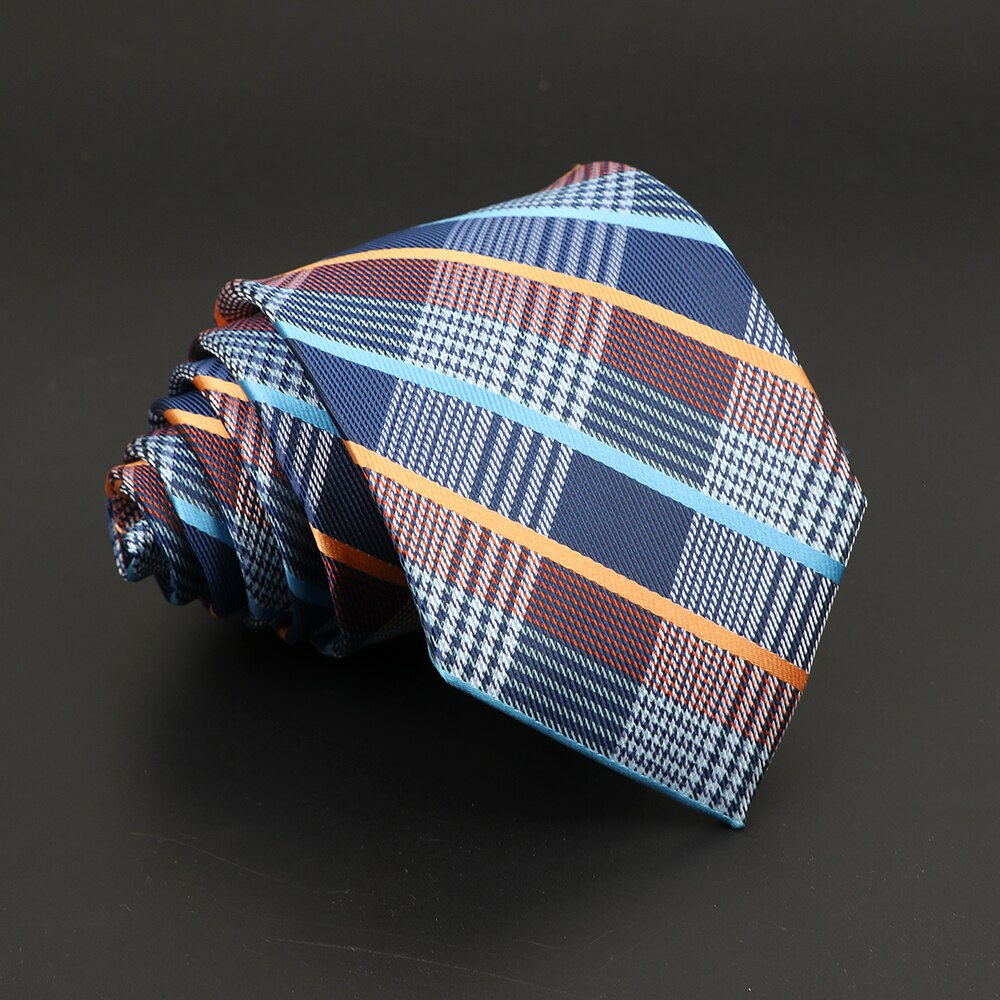 Neue männer Klassische Plaid Krawatte Luxus Streifen 8cm Jacquard Krawatte Alle-Spiel Krawatte Für Geschäft Hochzeit Party täglichen Verschleiß Zubehör: 16