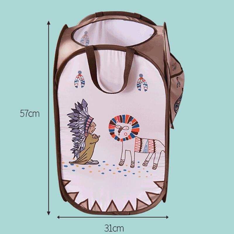 Nette Karikatur Ozean Bälle Spielzeug Lagerung Korb Große Kapazität Eimer Organizer