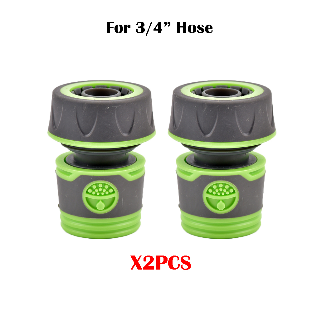 2-Way Garden Tap Water Splitter Female 1/2 3/4 Garden Hose Y Splitter Watering Adjustable Switch: Pink