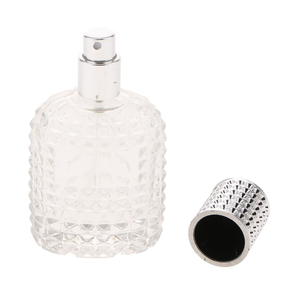 3 Pcs Draagbare Mini Navulbare Parfum Verstuiver Spray Fles Voor Uitgaande Zilver 50 Ml