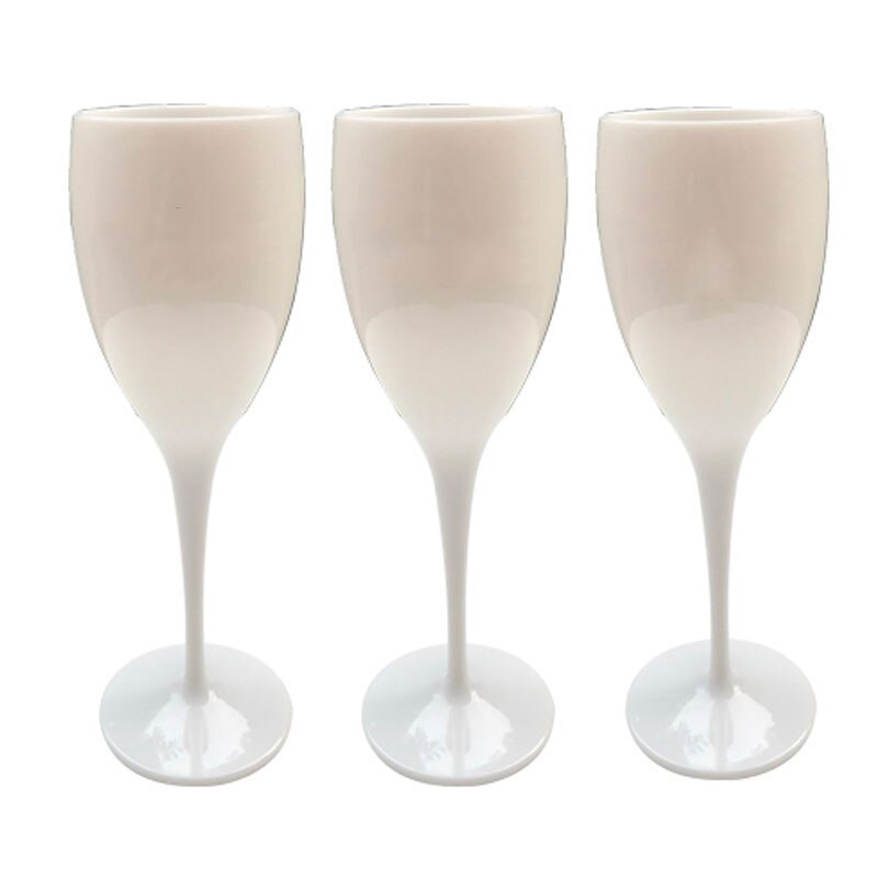 Ubrydelige vinglas kopper plast vinglas ideel til fest indendørs udendørs brug splintres vinglas sæt  of 3: 3 champagnekopper