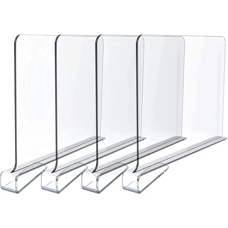 Acrylic Shelf Dividers Shelf divider for Closets with Wooden Shelves Shelf dividers for Closet Organization Closet Shelf Divider