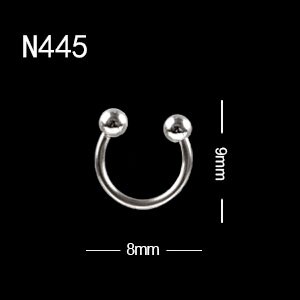 nagelpiercing 10 Stks/partij Punk Stijl Nail Onderdelen Piercing Legering Studs Metalen Curve Pijl Klinknagel Decoratie Nagels Kunst Accessoires Nail Charms: Lavendel