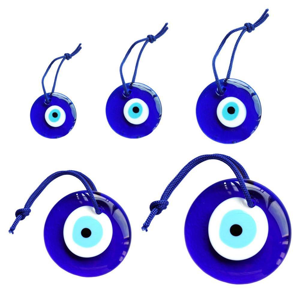 Shellhard lucky tyrkisk blå glas onde øje amulet trendy hængende charms bil kontor væg dekoration indretning
