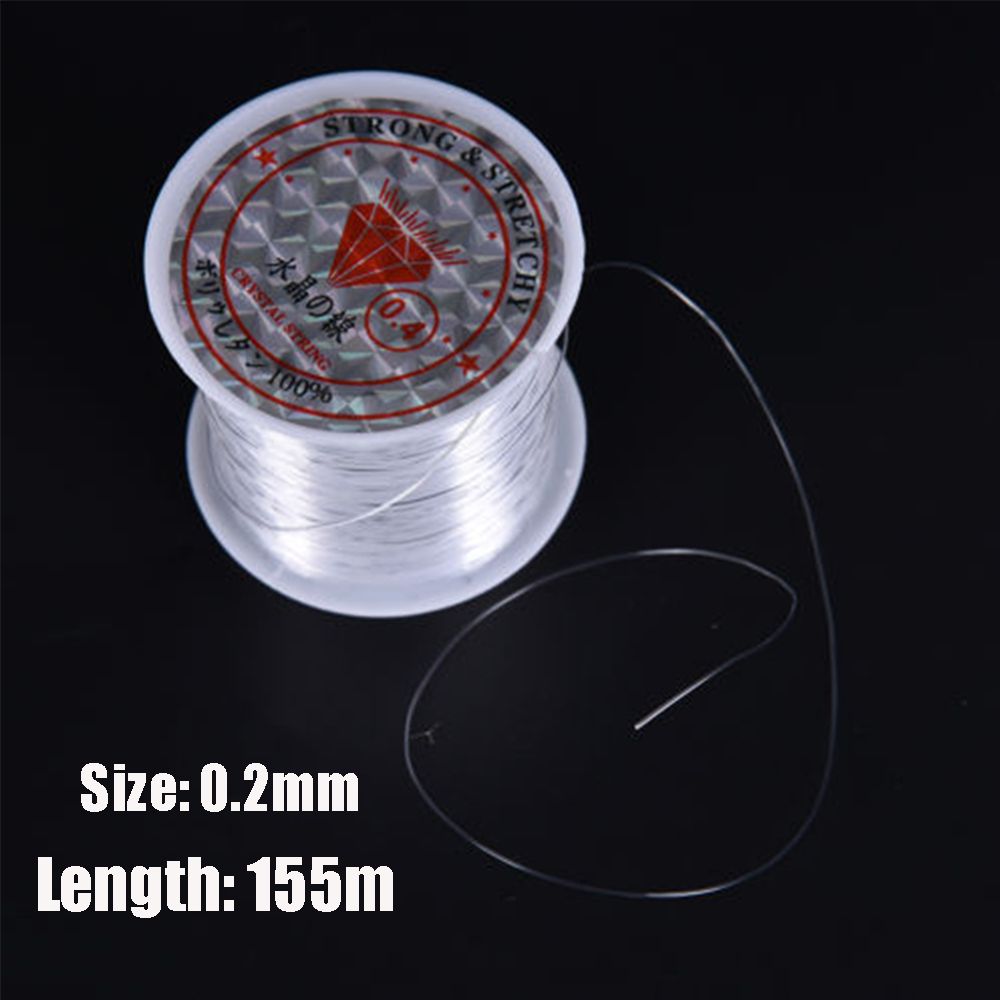 Strong Crystal Fishing Lines 0.2mm 0.25mm 0.3mm 0.35mm 0.4mm 0.45mm 0.5mm 0.6mm Nylon Fishing Lines Thread Monofilament Wire: WHITE