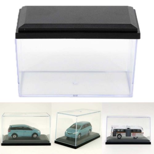Dusty-proof Transparent Acrylic Perspex Dustproof Display Box Case Plastic Base Clear Display Boxes