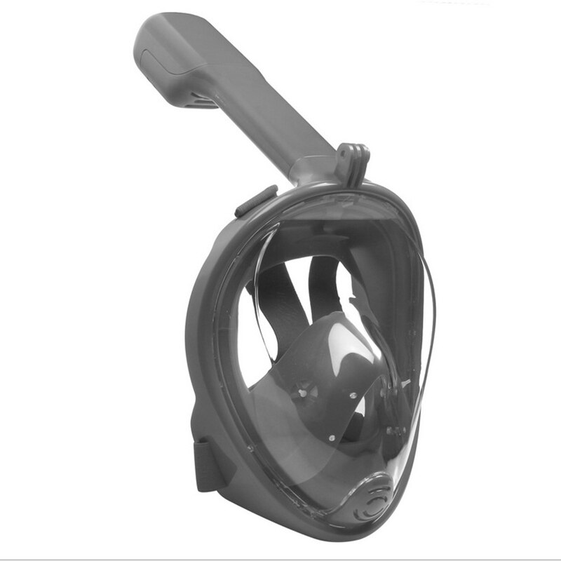 6 kleuren duikmasker scuba masker onderwater anti-condens volledig gezicht snorkelmasker dames heren kinderen zwemmen snorkel duikuitrusting: Lichtgrijs / L/xl