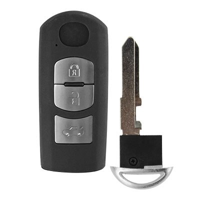 OkeyTech für Mazda 3 5 6 CX5 CX7 CX-5 Atenza Clip Clever Auto Auto Schlüssel Karte Abdeckung Hülse Ersatz fob mit Notfall Schlüssel Klinge: art 2 einstellen