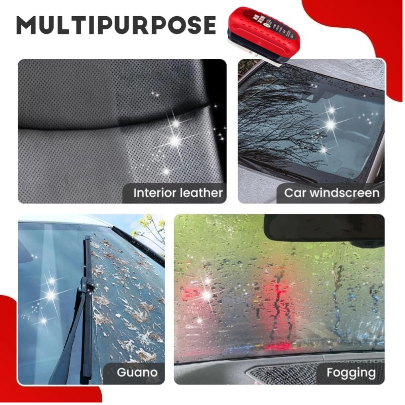 Car Glass Oil Film Remover Powerful Cleaner Car Glass Sponge Cleaning Brush Windshield Clear Window Stain Wiping Auto Detailing