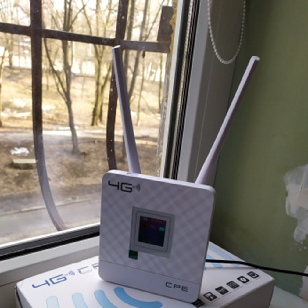 Portable Hotspot Lte Wifi Router Wan/Lan Port Dual External Antennas Unlocked Wireless Cpe Router+ Sim Card Slot