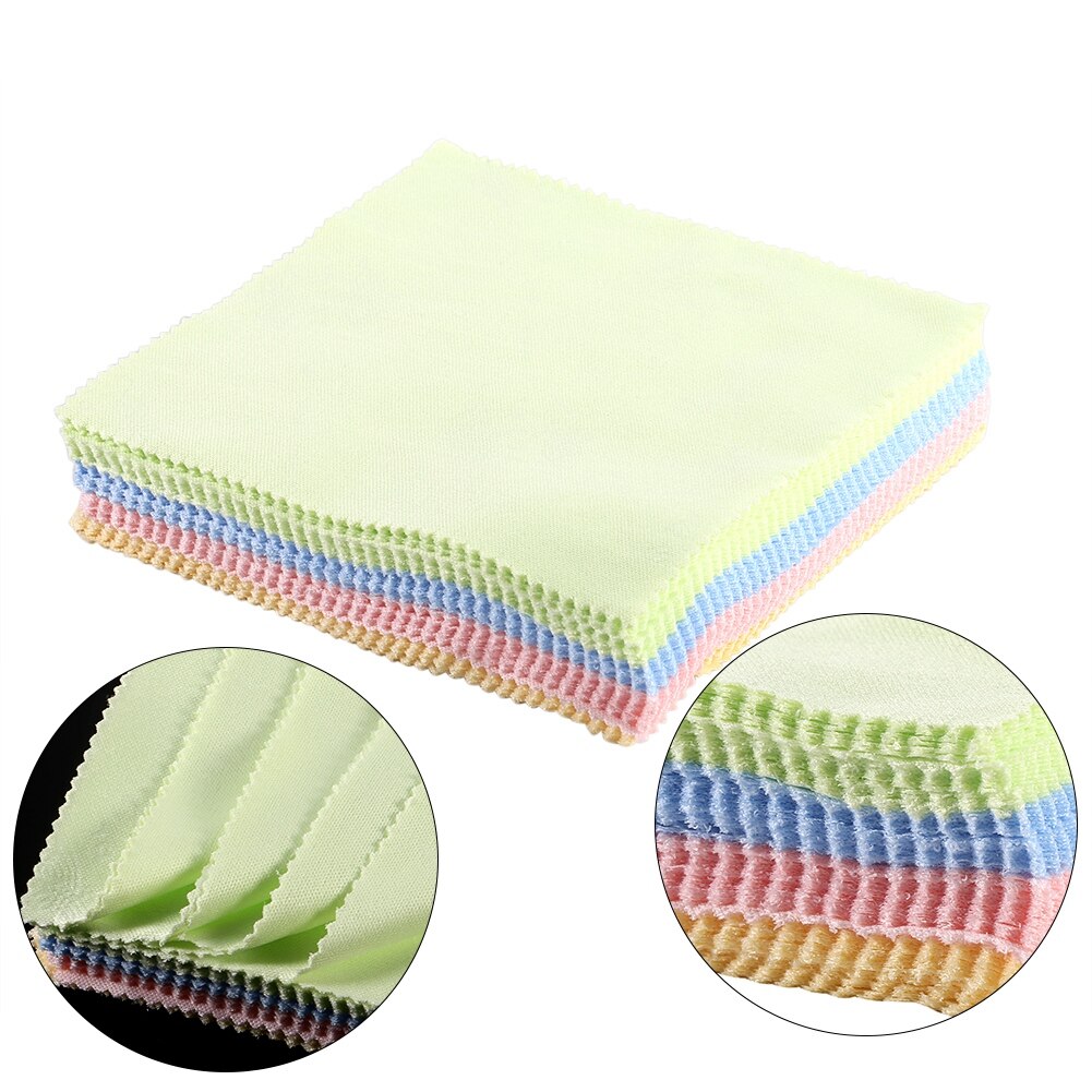 70pcs/Lots Microfiber Glasses Cleaning Cloth For Lens Chamois Glasses Cleaner Phone Screen Eyewear Cleaning Wipes