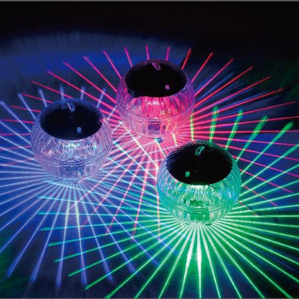 Lampe solaire flottante pour piscine, luminaire décoratif de jardin, lumière de paysage à couleur changeante, idéal pour une pelouse