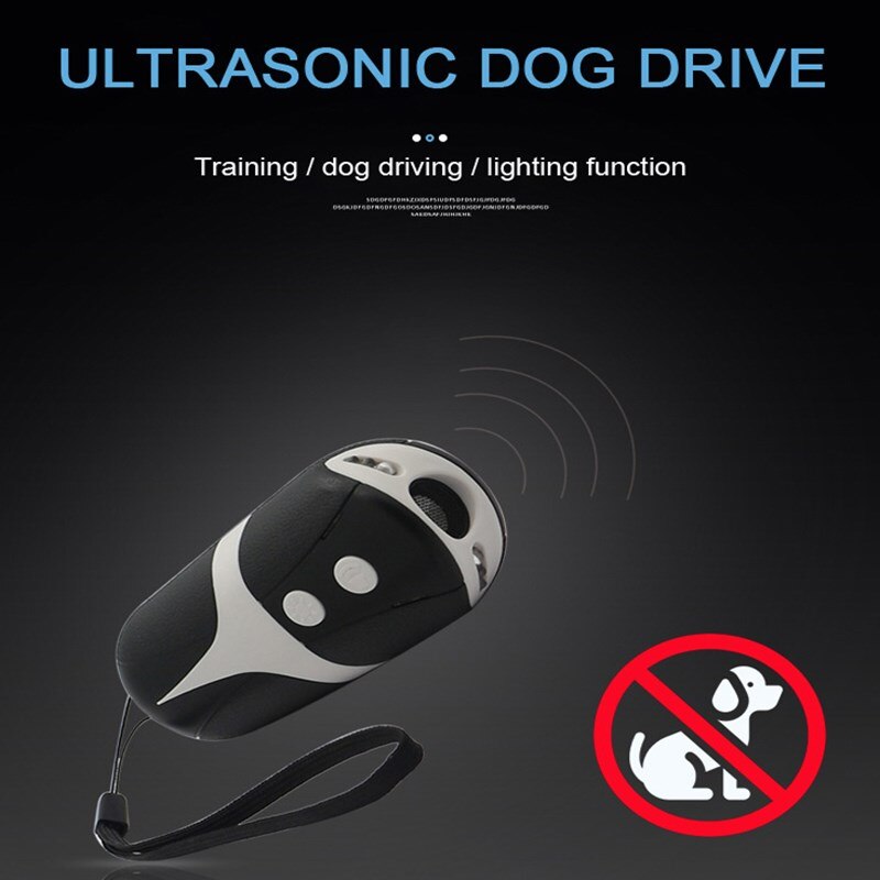 Ultrasonic Repeller Switch Dog Body Portable Light Driving Stop Barking Apparatus Dog Training Tools Anti Barking Stop Bark Pet