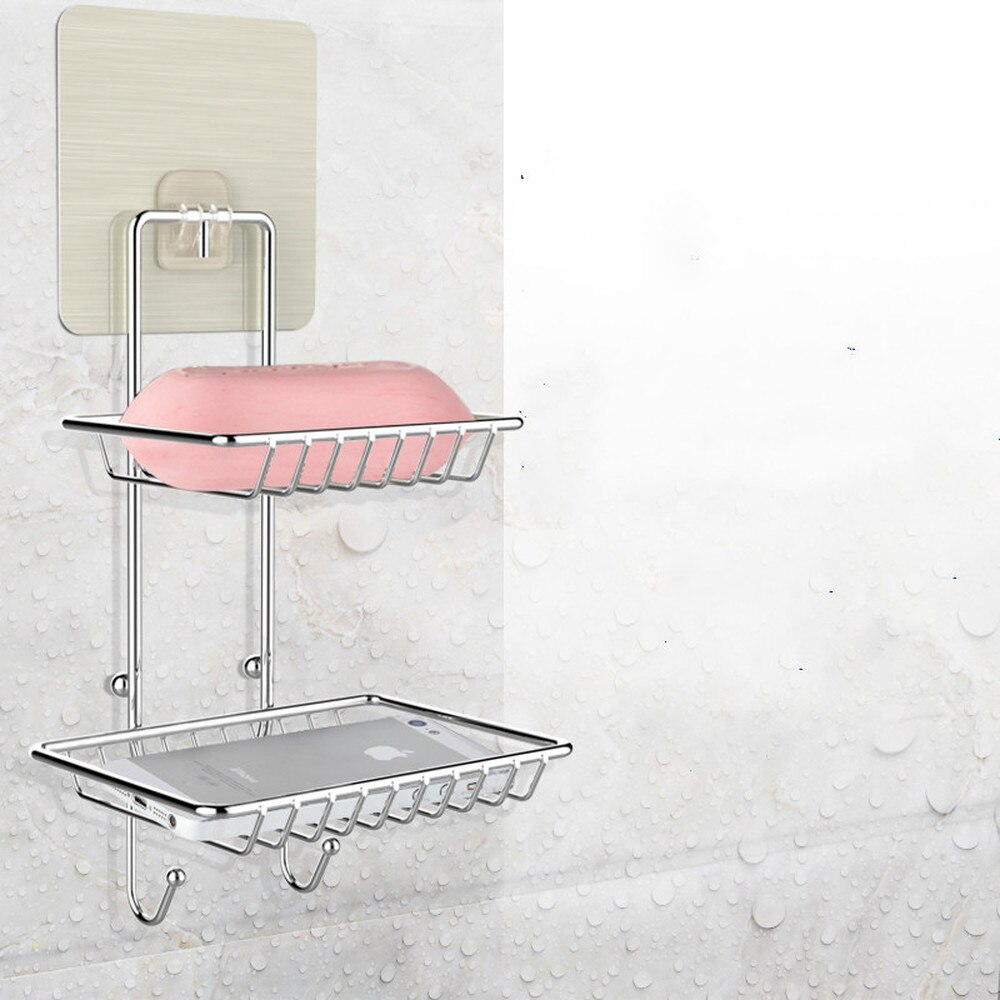 Porte-savon mural sans Perforation | double couche, ventouse de savon, porte-savon, porte-savon de toilettes LM01211354