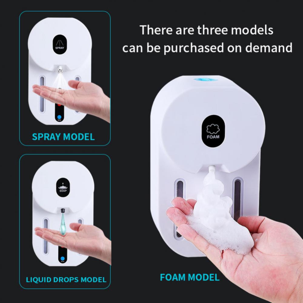 600ML Automatic Sensor Soap Dispenser USB Charging Intelligent Induction Hand Sanitizer Spray Liquid Foam Kitchen Bathroom Tools