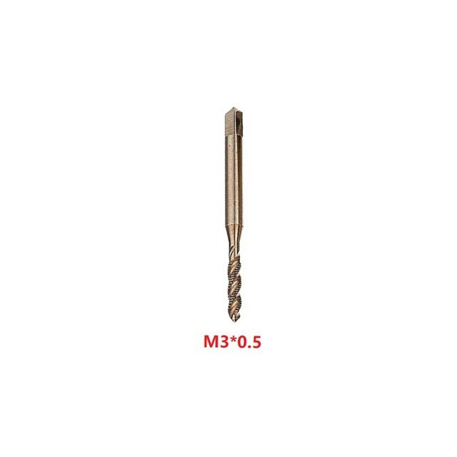 Metric HSS Spiral Flute Screw Threading Taps Drill Set Tools For Machine Metals M2 M2.5 M3 M4 M5 M6 M8 M10 M12 M16 M20 M24 M30: M3