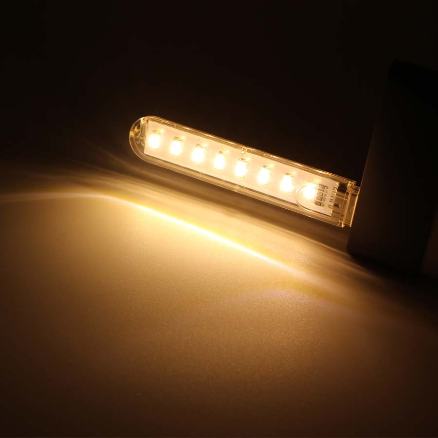 Foldable USB Led book Light Extension lamp Mini Portable Flexible night Light Reading Light 24 leds Mobile Power Computer Laptop