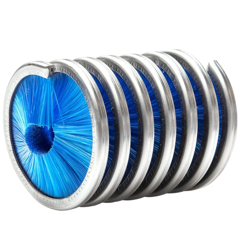 Escova corda para escalada, escova limpeza, ferramentas corda lavagem: Azul