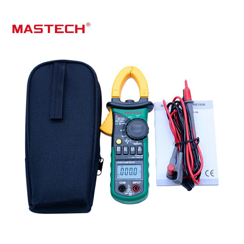 Mastech MS2108A Digitale Stroomtang Auto range Multimeter AC 400A Stroom Spanning Frequentie multimeter Tester Terug